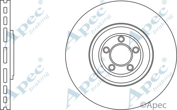 APEC BRAKING stabdžių diskas DSK2817